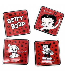 Metalowe podkładki, zestaw Betty Boop