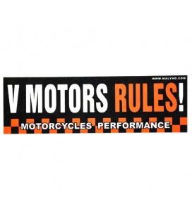 Naklejka V Motors Rules