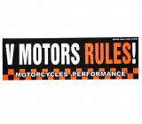 Naklejka V Motors Rules