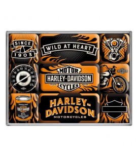 Magnesy, zestaw, Harley Models