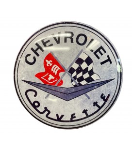 Szyld 3D Chevrolet Corvette 38x38, RW-041