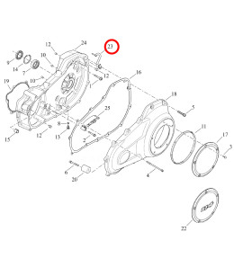 Wężyk odpowietrzający do kapy sprzęgłowej, Harley 26500026, SU-458