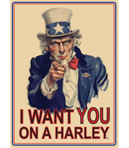 SZYLD Uncle Sam I Want You Harley Davidson UNIKAT