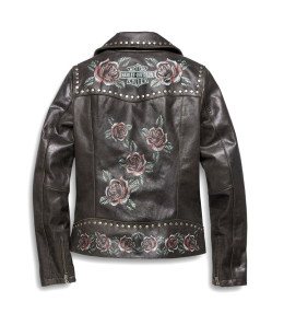 Kurtka Skórzana Harley Davidson Damska Roses & Studs  Oryginał Nowa HDC-003