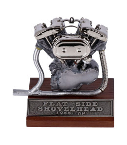 V-TWIN MFG, model silnika SHOVELHEAD FLAT SIDE 1:6 z rurami wydechowym