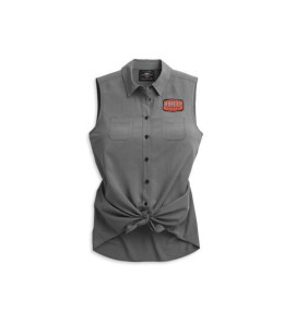 Koszula Harley-Davidson Logo Tie Front Shirt - Damska HDC-046