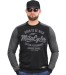 PDL 51 Born to be Wild gray - longsleeve męski motocyklowy