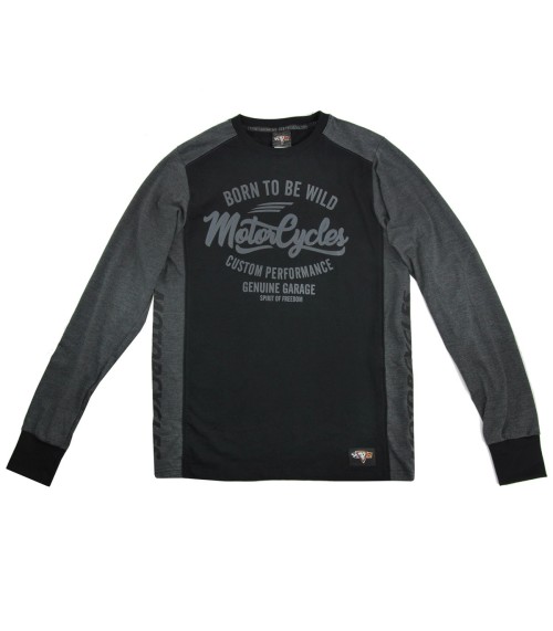 PDL 51 Born to be Wild gray - longsleeve męski motocyklowy