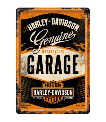 Tabliczka, pocztówka, Harley Garage